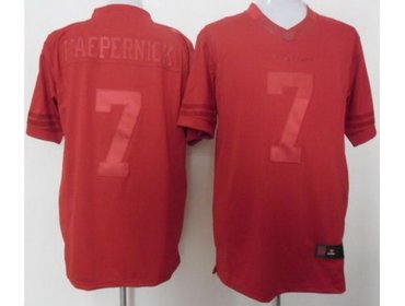 NEW San Francisco 49ers 7 Colin Kaepernick Red Drenched Limited NFL Jerseys