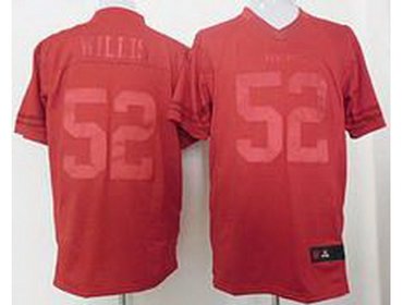 NEW San Francisco 49ers 52 Patrick Willis Red Drenched Limited NFL Jerseys