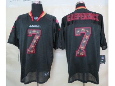 NEW San Francisco 49ers #7 Colin Kaepernick Red Jerseys(Elite united sideline)