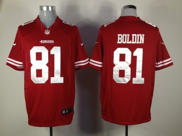 2013 NEW NFL San Francisco 49ers 81 Anquan Boldin Red Jerseys(Game)