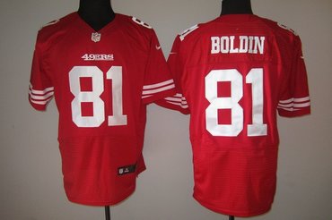 NEW NFL San Francisco 49ers 81 Anquan Boldin Red Jerseys(Elite)