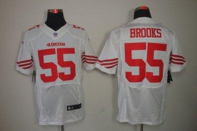 2012 NEW NFL San Francisco 49ers 55 Ahmad Brooks White Jerseys (Elite)