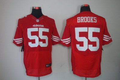 2012 NEW NFL San Francisco 49ers 55 Ahmad Brooks Red Jerseys (Elite)