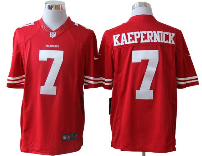 2012 NEW NFL San Francisco 49ers 7 Colin Kaepernick Red Jerseys(Limited)