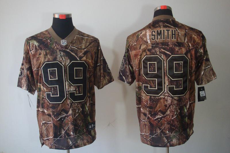 NEW San Francisco 49ers 99 Aldon Smith Camo Realtree NFL Jerseys(Elite)