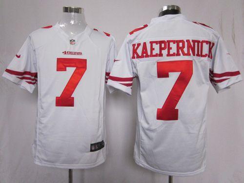 2012 NEW NFL San Francisco 49ers 7 Colin Kaepernick White Jerseys (Game)