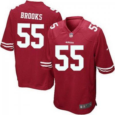 2012 NEW NFL San Francisco 49ers 55 Ahmad Brooks Red Jerseys (Game)