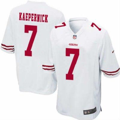 2012 NEW NFL San Francisco 49ers 7 Colin Kaepernick White Jerseys (Elite)