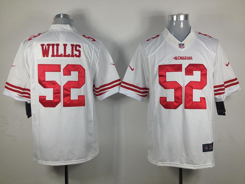 2012 NEW NFL San Francisco 49ers 52 Patrick Willis White jerseys (Limited)