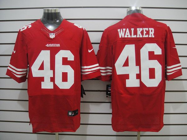 2012 NEW NFL San Francisco 49ers 46 Delanie Walker Red Jerseys (Elite)