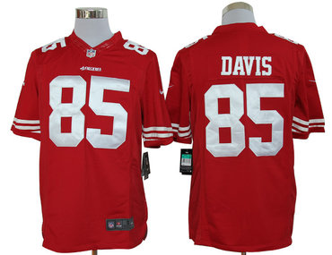 2012 NEW NFL San Francisco 49ers 85 Vernon Davis Red Jerseys(Limited)