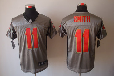 2012 NEW NFL San Francisco 49ers 11 Alex Smith Grey Shadow Jerseys