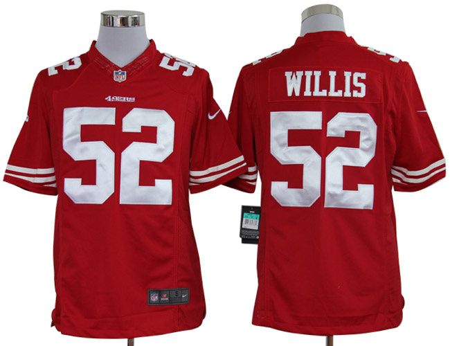 2012 NEW NFL San Francisco 49ers 52 Patrick Willis Red jerseys (Limited)