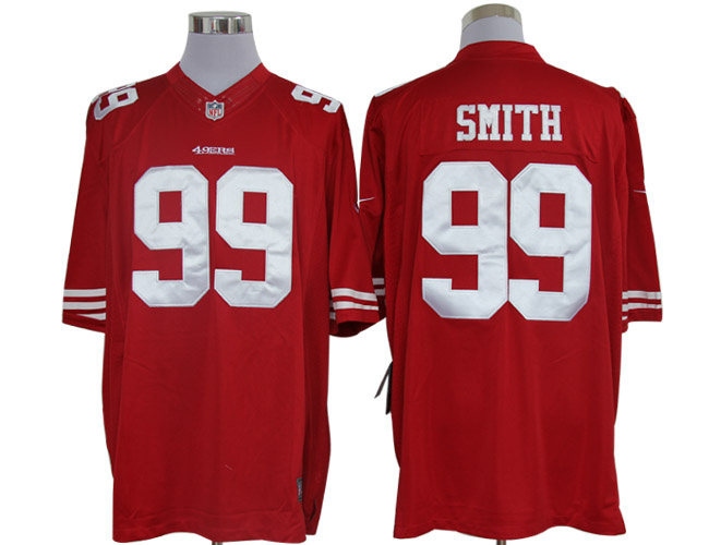 2012 NEW NFL San Francisco 49ers 99 Aldon Smith Red Jerseys (Limited)