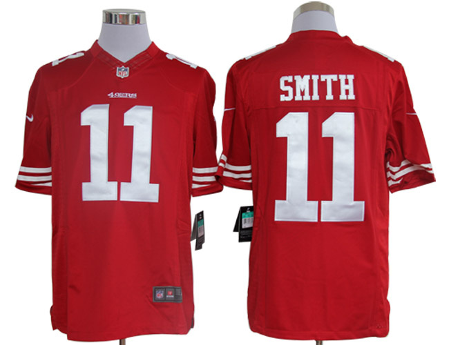 2012 NEW NFL San Francisco 49ers 11 Alex Smith Red Jerseys (Limited)