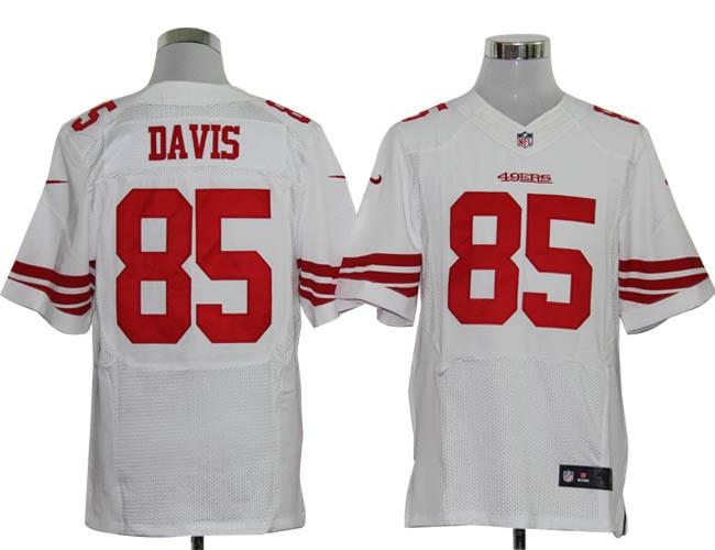 2012 NEW nfl san francisco 49ers 85 vernon davis white jerseys (elite)