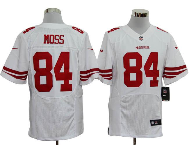 2012 NEW nfl san francisco 49ers 84 randy moss white jerseys (elite)