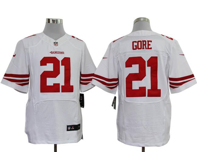 2012 NEW nfl san francisco 49ers 21 frank gore white jerseys (elite)