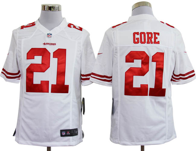 2012 NEW NFL San Francisco 49ers #21 Frank Gore White Jerseys (Game)