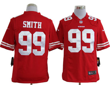 2012 nfl san francisco 49ers 99 aldon smith red jerseys (game)