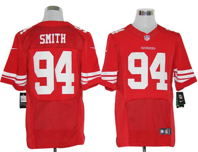 2012 jerseys san francisco 49ers #94 justin smith red elite jersey