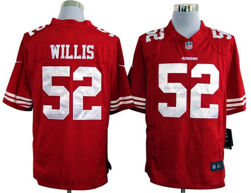 2012 san francisco 49ers #52 patrick willis red game jerseys