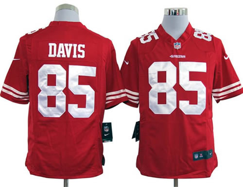 2012 san francisco 49ers #85 vernon davis red game jerseys