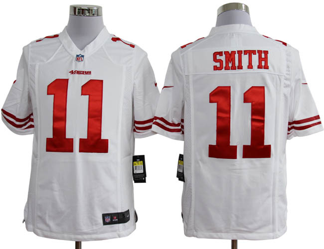 2012 san francisco 49ers #11 alex smith white game jerseys