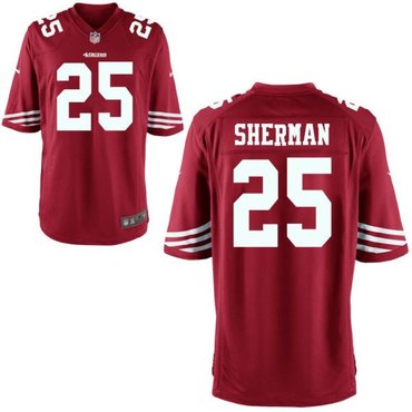 Men's San Francisco 49ers #25 Richard Sherman Elite Red Jersey