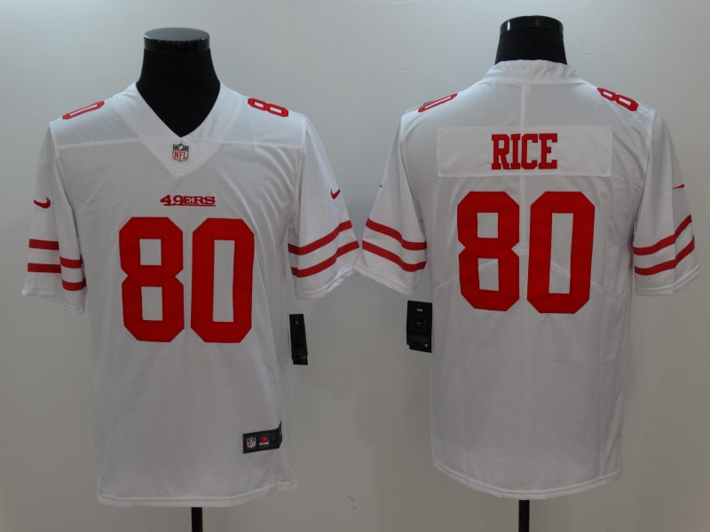 Nike 49ers 80 Jerry Rice White Vapor Untouchable Player Limited Jersey