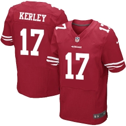 Men's Nike NFL San Francisco 49ers #17 Jeremy Kerley Red Elite Jersey