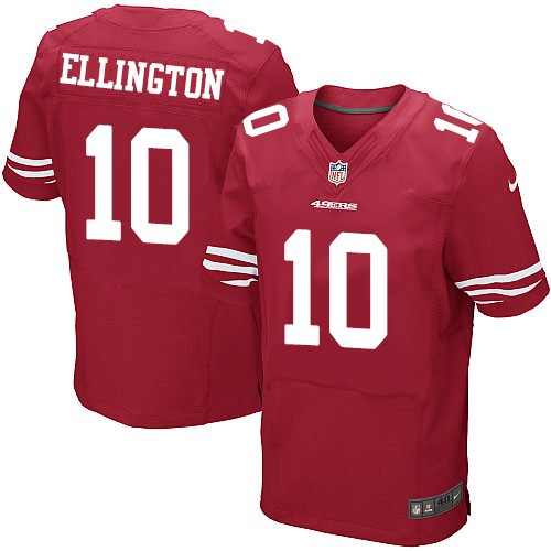 Men's #10 Bruce Ellington Elite Red Home San Francisco 49ers Jersey