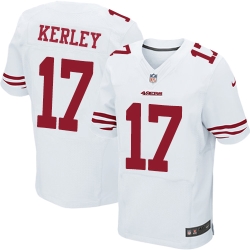 Men's Nike NFL San Francisco 49ers #17 Jeremy Kerley White Elite Jersey