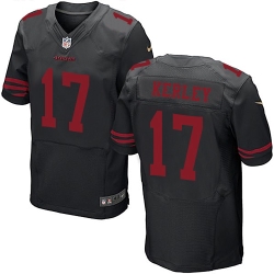 Men's Nike NFL San Francisco 49ers #17 Jeremy Kerley Black Elite Jersey