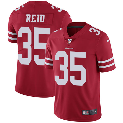 Nike 49ers #35 Eric Reid Red Team Color Men's Stitched NFL Vapor Untouchable Limited Jersey