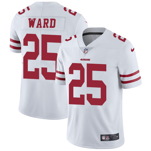 Nike 49ers #25 Jimmie Ward White Men's Stitched NFL Vapor Untouchable Limited Jersey