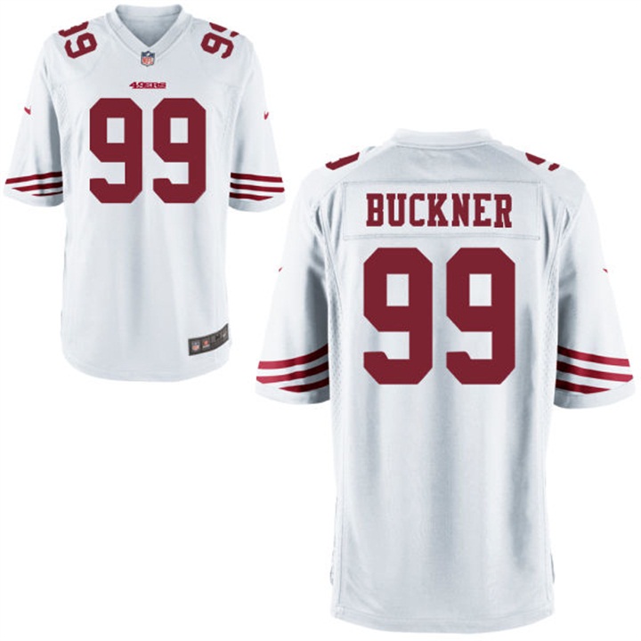 San Francisco 49ers #99 DeForest Buckner Nike Scarlet White Elite 2016 Draft Pick Jersey