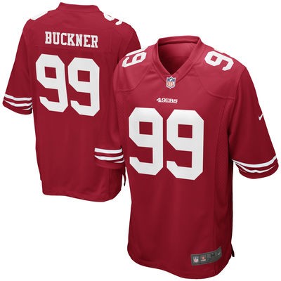 San Francisco 49ers #99 DeForest Buckner Nike Scarlet Red Elite 2016 Draft Pick Jersey