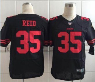 Nike San Francisco 49ers #35 Eric Reid Black Alternate Men's Stitched NFL Elite Jersey