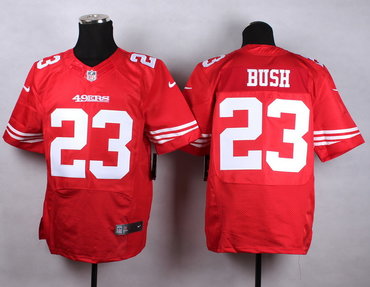 NFL Nike San Francisco 49ers Reggie Bush Team Color Red Elite Jersey