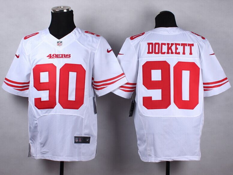 NFL New San Francisco 49ers Darnell Dockett White Elite Jersey