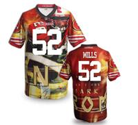 San Francisco 49ers #52 WILLS Men's Stitched NFL Elite Fanatical Version Jersey (10)