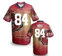 San Francisco 49ers #84 MOSS Men's Stitched NFL Elite Fanatical Version Jersey (13)