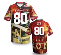 San Francisco 49ers #80 RICE Men's Stitched NFL Elite Fanatical Version Jersey (10)