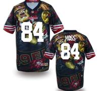 San Francisco 49ers #84 MOSS Men's Stitched NFL Elite Fanatical Version Jersey (1)