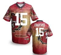 San Francisco 49ers #15 CRABTREE Men's Stitched NFL Elite Fanatical Version Jersey (13)