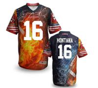 San Francisco 49ers #16 MONTANA Men's Stitched NFL Elite Fanatical Version Jersey (12)