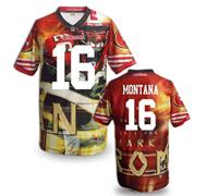 San Francisco 49ers #16 MONTANA Men's Stitched NFL Elite Fanatical Version Jersey (10)