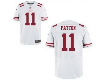 2012 NEW NFL San Francisco 49ers 11 Quinton Patton White Jerseys(Elite)