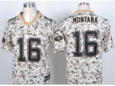 NEW jerseys san francisco 49ers #16 joe montana camo(2013 new Elite)